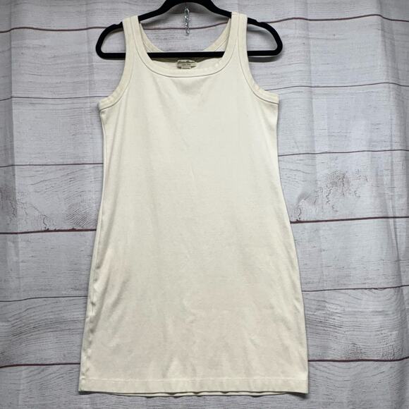 Eddie Bauer Cream Tank Dress size Petite M - Picture 1 of 10